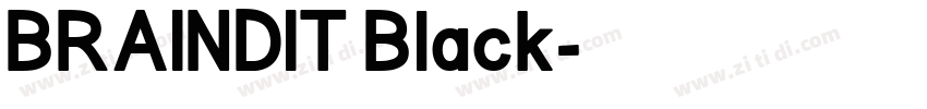 BRAINDIT Black字体转换